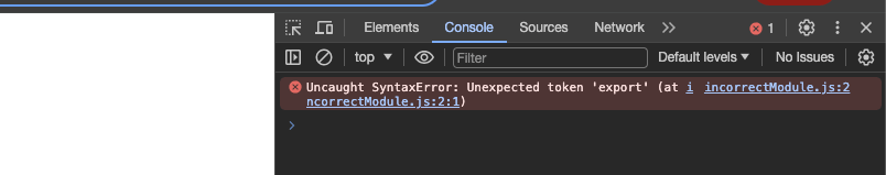 Relicate the error "Unexpected token export"